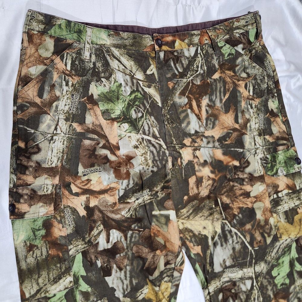 Liberty Camo Cargo Pants Men XL 42X32 Vintage Advantage Timber Deer Hunting Y2K